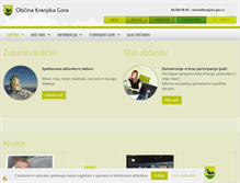 Tablet Screenshot of obcina.kranjska-gora.si