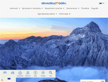 Tablet Screenshot of kranjska-gora.si